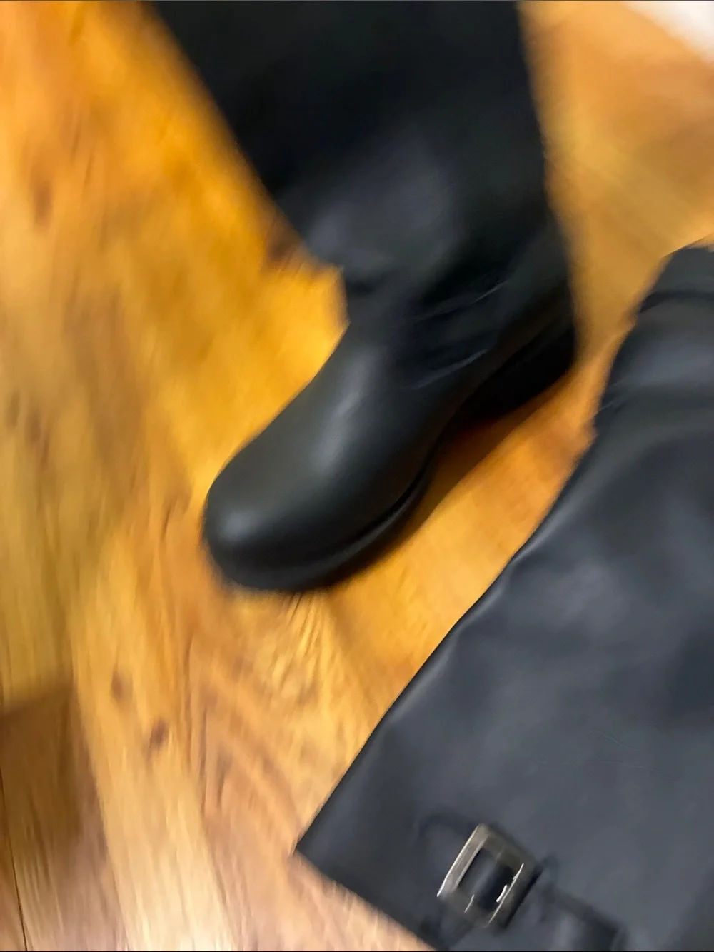 Ride Tecs Black Tall Buckle Riding Boots